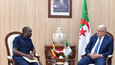 Bogali receives the Ambassador of the Republic of Uganda to Algeria - Al-Hiwar Al-Jazaeryia