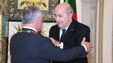 In pictures.. President Tebboune awards the King of Jordan with the Al-Atheer Medal - Al-Hiwar Al-Jazaeryya