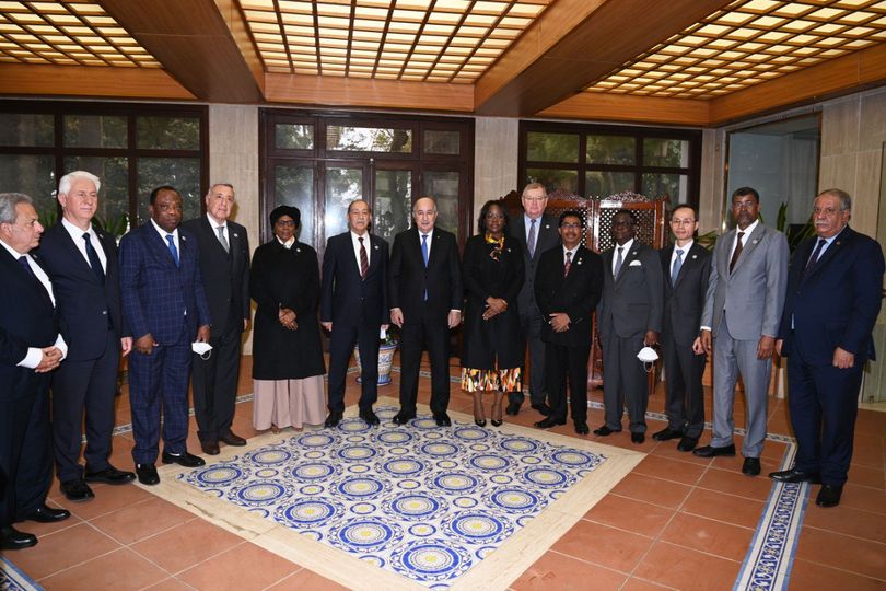 In pictures.. President Tebboune receives the heads of the delegations participating in the forum on the citizen's right to access the constitutional judiciary - Al-Hiwar Al-Jazaeryia