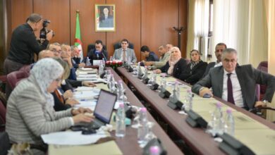 In pictures.. The Transportation Committee of the National People's Assembly listens to the director of the Constantine Airport Management Company - Al-Hiwar Algeria