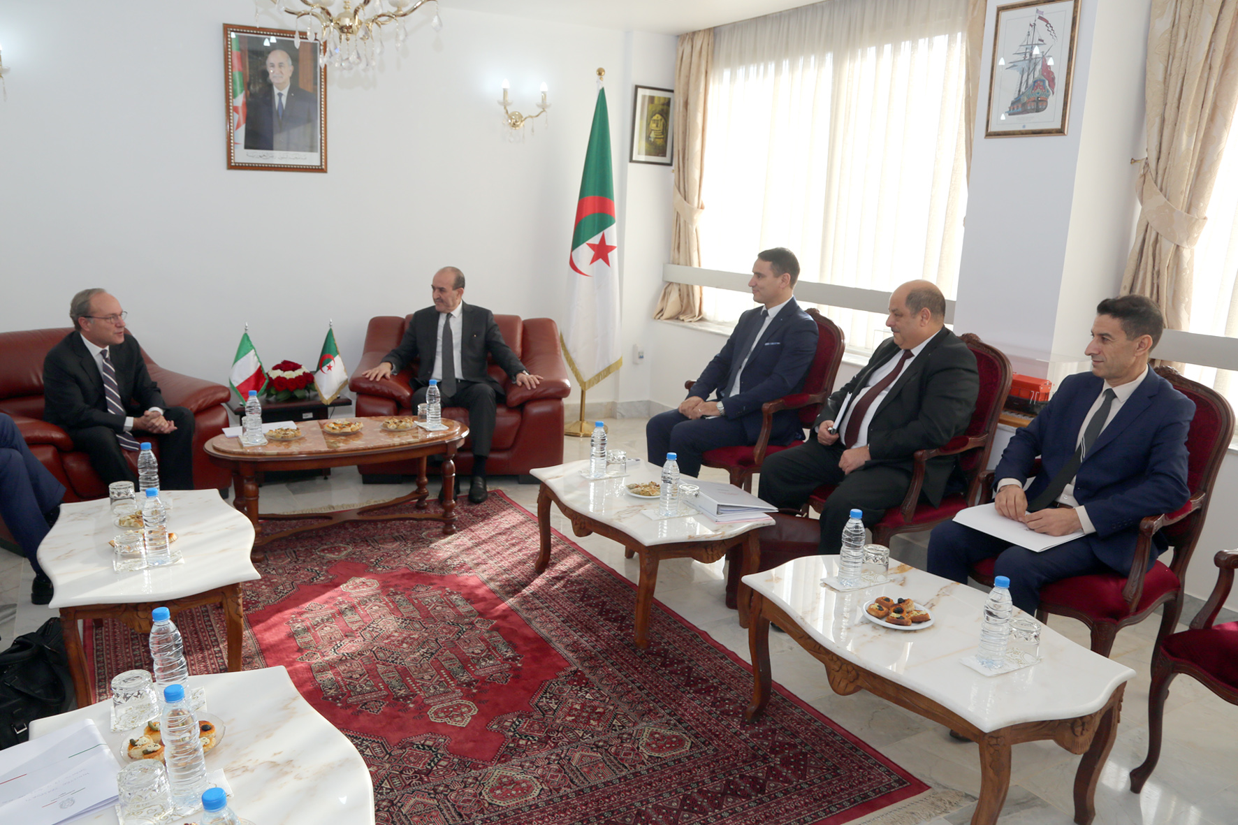 In pictures.. The development of Algerian-Italian cooperation in the field of railways and maritime transport - Al-Hiwar Al-Jazaeryia