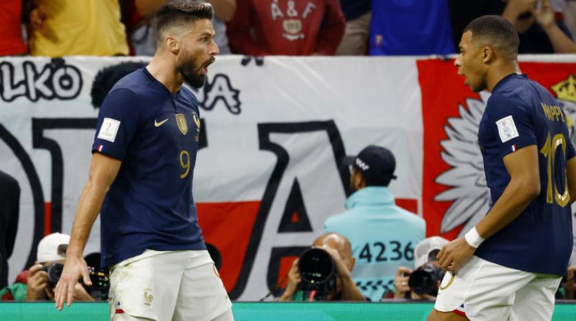 Mbappe and Giroud's feet pass France to the quarter-finals - Al-Hiwar Algeria