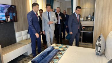 Pictures.. Hammadi supervises the inauguration of the "Atlantis Bouzareah" hotel in the Algerian capital - Al-Hiwar