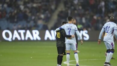 A friendly hug between Ronaldo and Messi in Riyadh catches the eye - Al-Hiwar Al-Jazaeryia