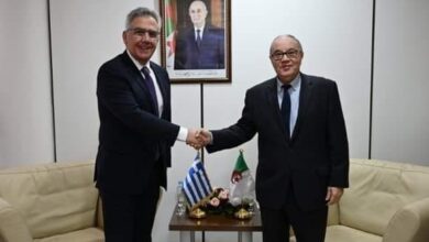 Blaney receives the Greek ambassador to Algeria - Al-Hiwar Al-Jazaeryia