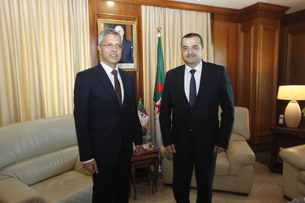 In pictures.. Arkab receives the Indian ambassador to Algeria - Al-Hiwar Al-Jazaeryya