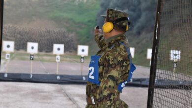 In pictures.. The National Military Championship between Schools for Pistol Shooting - Al-Hiwar Algeria