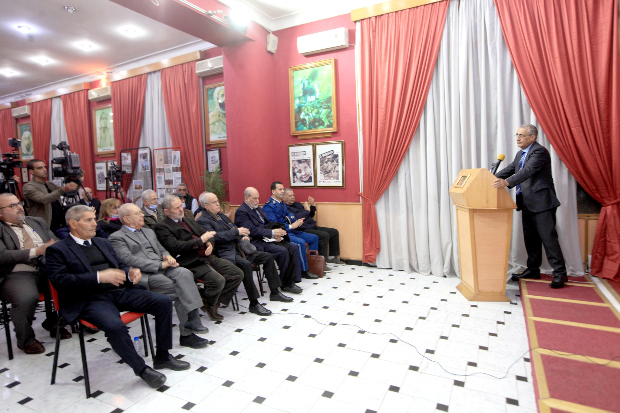 In pictures.. The National People's Assembly participates in honoring the late Saeed Chaiban - Al-Hiwar Algeria