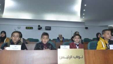 Schoolchildren of the municipality of "Golta Sidi Saad" in Laghouat hosted by the National People's Assembly - Al-Hiwar Algeria