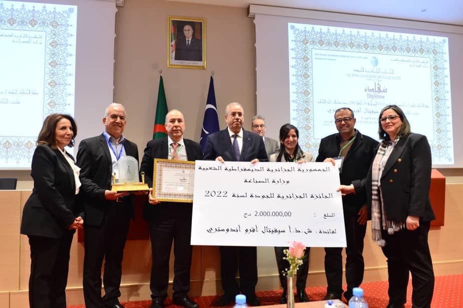 "Agro Industry-Cevital" receives the Algerian Quality Award 2022