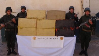 Outcome: racist arrest of support for terrorist groups and seizing quantities of Moroccan kif - Al-Hiwar Al-Jazairia