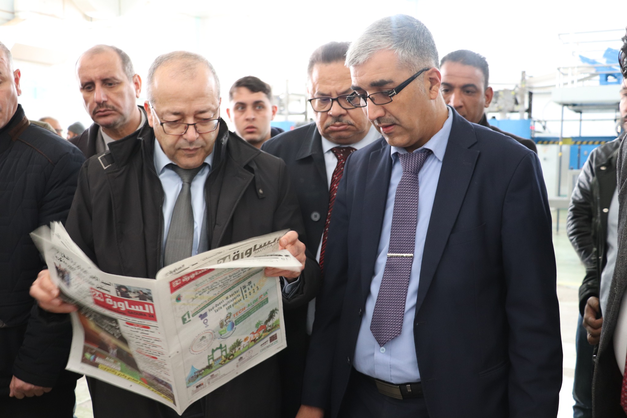 Pictures... Bouslimani on a field visit in the Algerian state of Bechar-Al-Hiwar