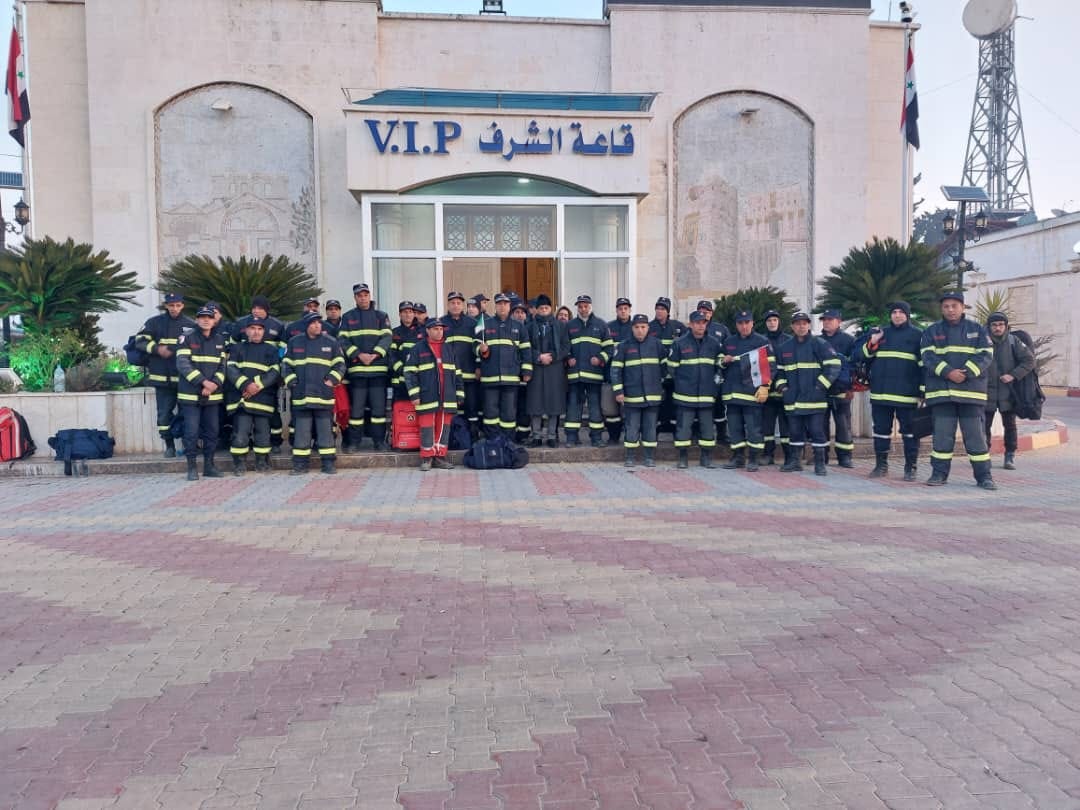 The Algerian Rescue Team returns from Aleppo with the "Provincial Shield" - Al-Hiwar Al-Jazairia