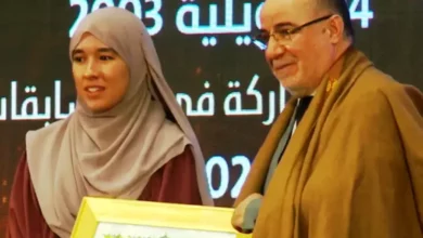 The Algerian reciter, Shaima Anfal Tabani, won first place in the Algerian International Prize for Memorizing the Noble Qur’an - Al-Hiwar Al-Jazaeryia