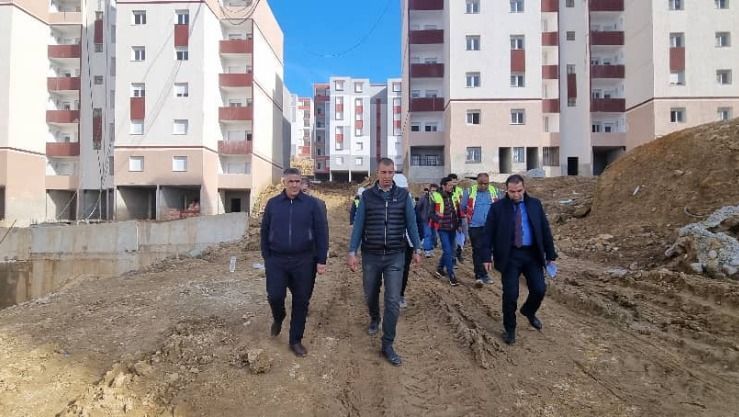 Belaribi inspects the site of 13300 housing justice in Sidi Abdallah - Al-Hiwar Algeria