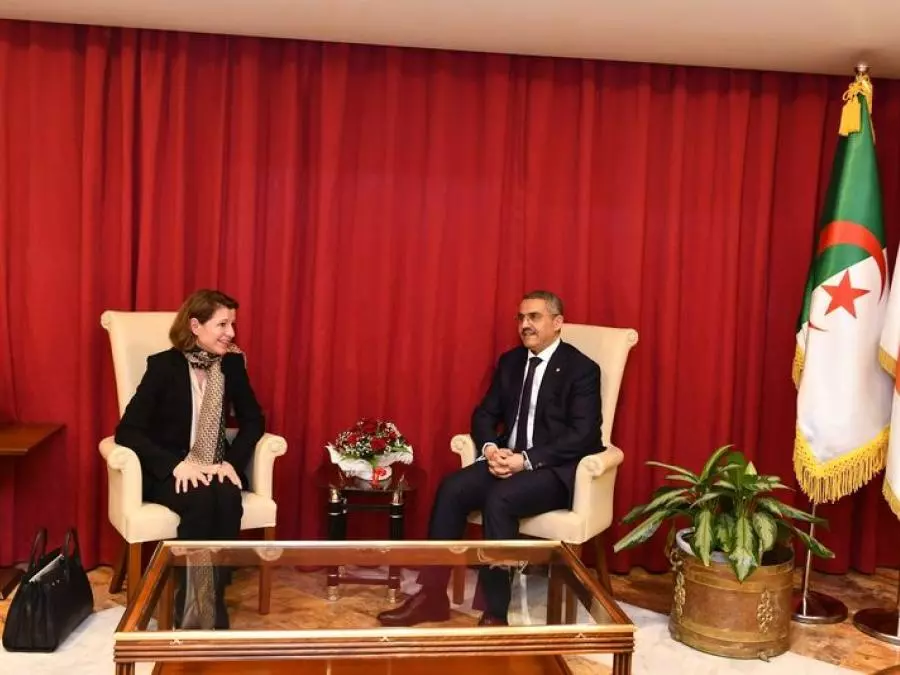 Hokkar receives the General Director of the French "Anji" group - Al-Hiwar Al-Jazaeryia