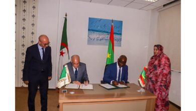 Ataf and his Mauritanian counterpart sign a memorandum of understanding on political consultations between the two countries - the Algerian dialogue