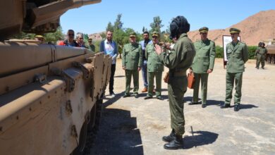 In pictures.. A media visit to the first training center of the First Armored Division in Barika - Al-Hiwar Algeria