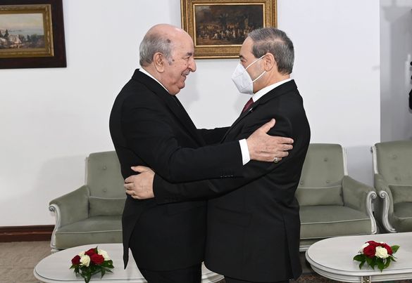 In pictures.. President Tebboune receives the Minister of Foreign Affairs of the Syrian Arab Republic - Al-Hiwar Algeria