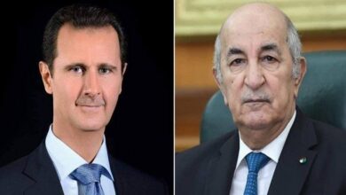 The President of the Republic receives congratulations from his Syrian counterpart - Al-Hiwar Al-Jazairia