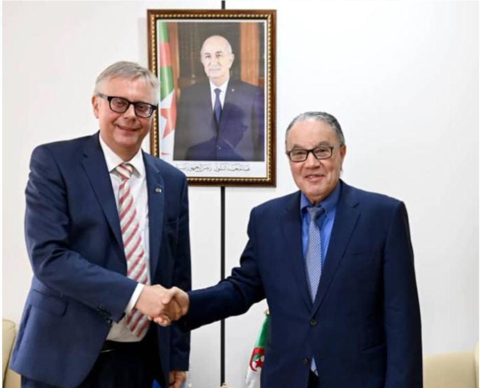 Blaney meets the Swedish ambassador to Algeria - Al-Hiwar Al-Jazaeryia