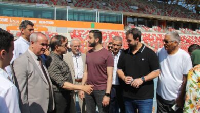 Delegation of the General Secretariat of the Arab Federation of Olympic Committees in Oran - Al-Hiwar Algeria