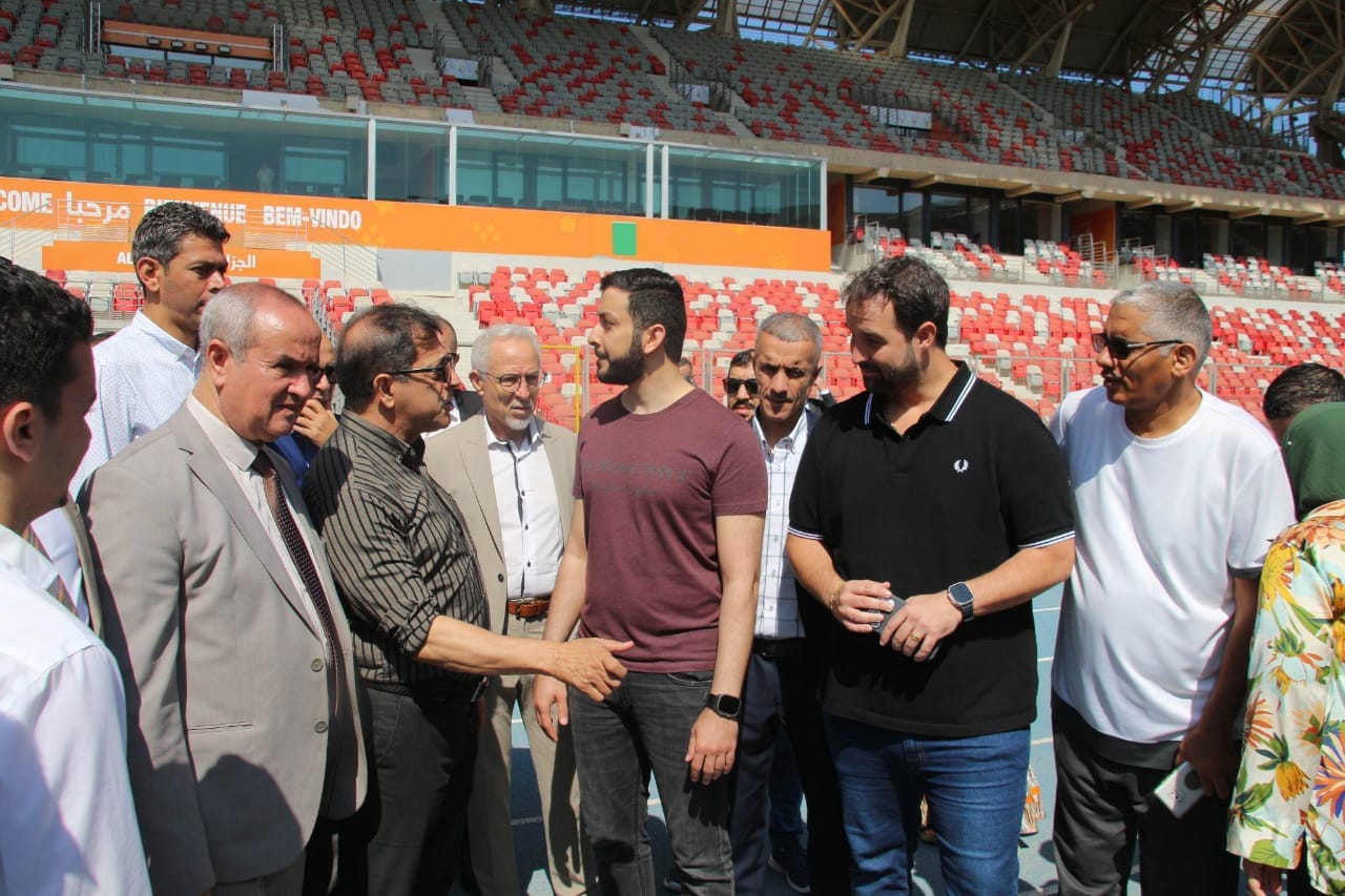 Delegation of the General Secretariat of the Arab Federation of Olympic Committees in Oran - Al-Hiwar Algeria