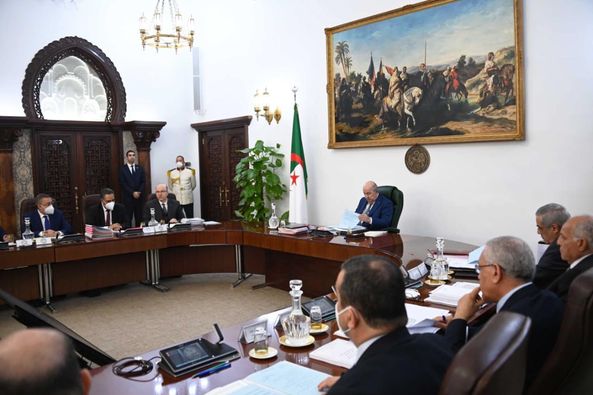 President Tebboune presides over a meeting of the Council of Ministers.. These are his outputs