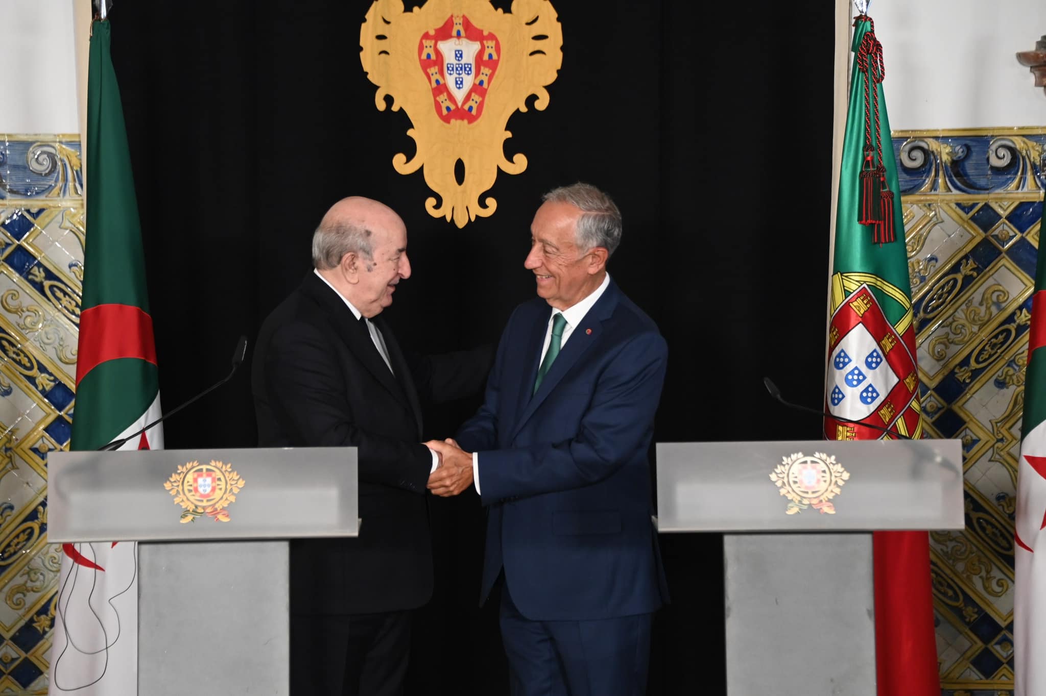 Signing a declaration of intent to strengthen Algerian-Portuguese cooperation - Al-Hiwar Al-Jazaeryia