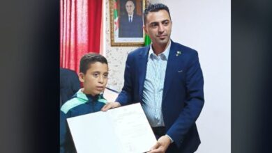 The Minister of Culture and Arts celebrates the achievement of the student Mohamed Iyad Marzouki from the Algerian state of El-Taref-El-Hewar