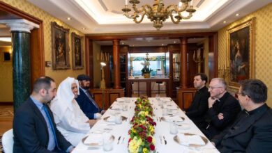 The Secretary General of the Muslim World League meets the Prime Minister of the Vatican in Rome - Al-Hiwar Al-Jazaeryia