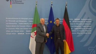 Attaf meets in Berlin with the German Vice Chancellor and Minister of Economy and Climate Protection - Al-Hiwar Al-Jazaery