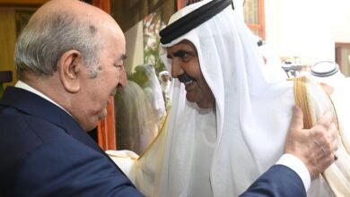 In pictures.. President Tebboune receives His Highness Sheikh Hamad bin Khalifa Al Thani - Al-Hiwar Al-Jazairia