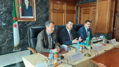 Pictures.. Coordination meeting on the project of valuation and development of the iron mine in Gara Jbeilat - Al Hewar Algeria