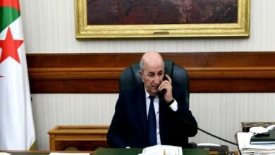 President Tebboune receives a phone call from the Emir of Qatar - Al-Hiwar Al-Jazairia