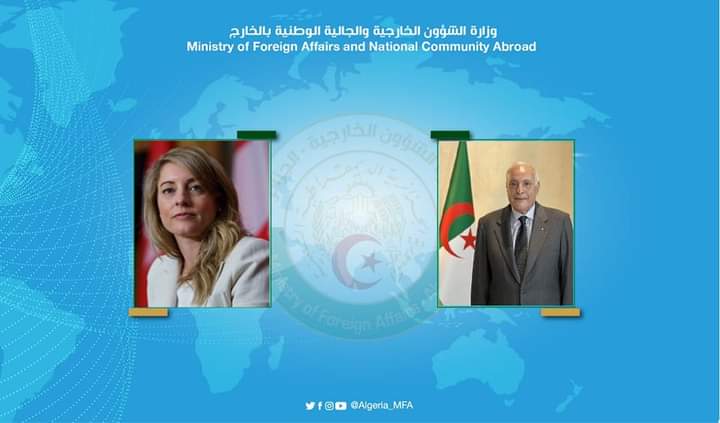 The Canadian Minister invites her Algerian counterpart to pay a visit to Canada - Al-Hiwar Algeria