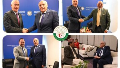 Ahmed Ataf meets his counterparts participating in the ministerial meeting of the Algerian Non-Aligned Movement - Dialogue