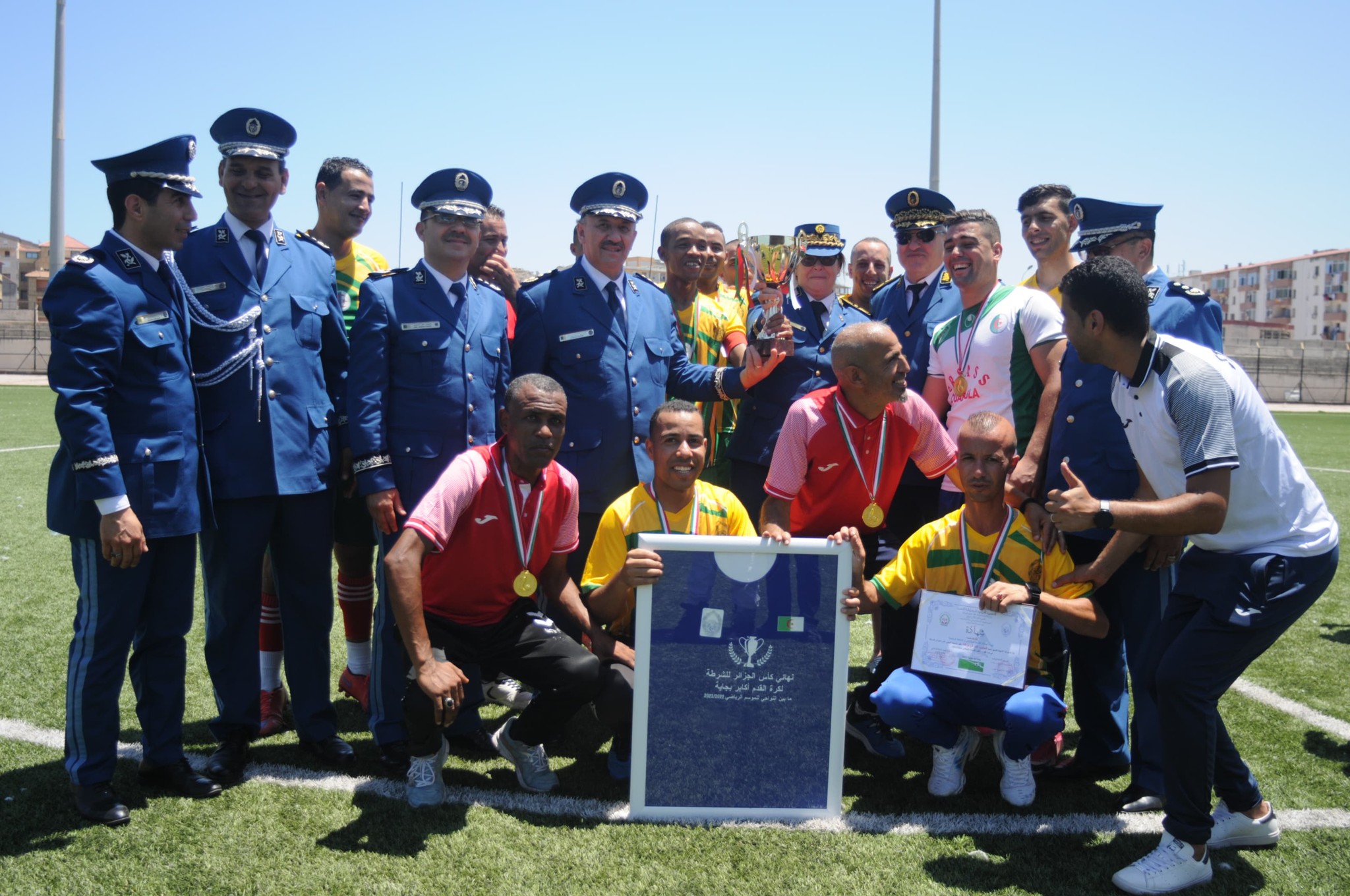 In pictures, the police team of the southeastern region of Ouargla is crowned with the Algerian Police Football Cup - Al-Hiwar Al-Jazairia