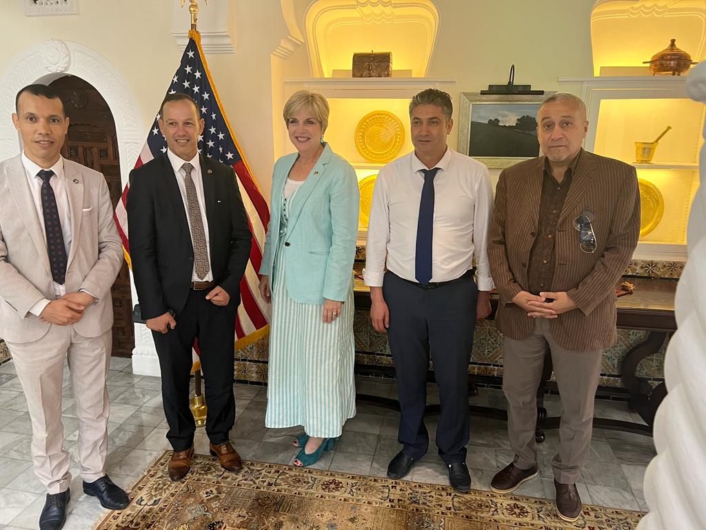 The delegation of the Foreign Affairs Committee talks with the US ambassador to Algeria - Al-Hiwar Al-Jazaeryia