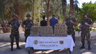 The army thwarts attempts to introduce quintals of Moroccan drugs