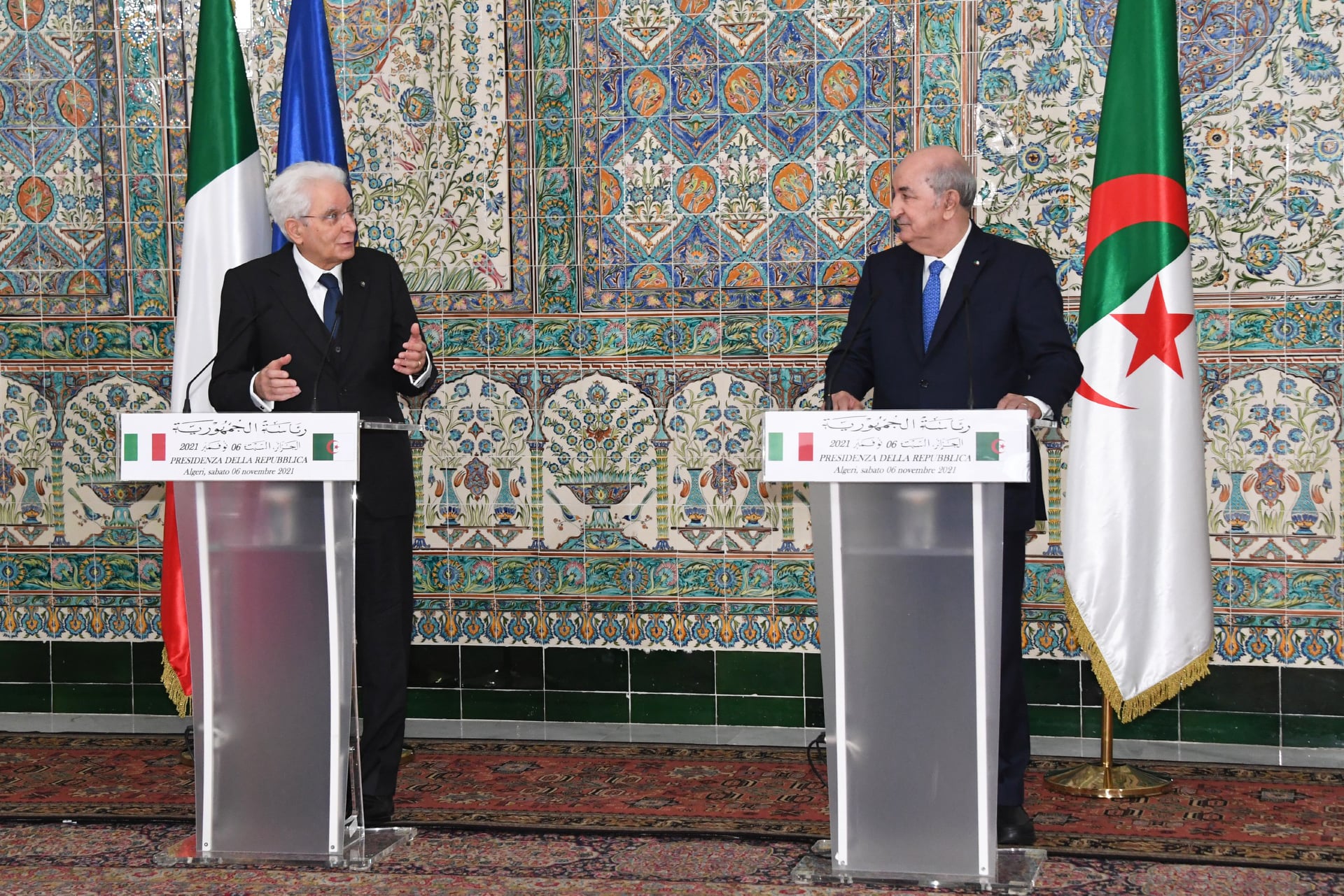 President Tebboune receives a phone call from his Italian counterpart - Al-Hiwar Algeria
