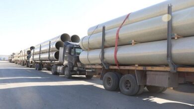 The launch of the process of exporting a shipment of fiberglass pipes to Libya - Al-Hiwar Algeria