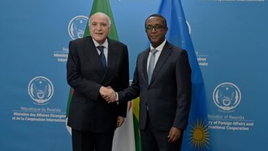 The Foreign Minister holds talks with his Rwandan counterpart - the new Algeria