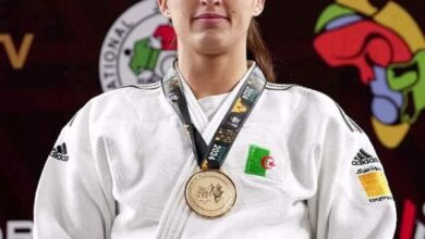 Amina Belkadi wins a bronze medal in the Grand Slam Championship - New Algeria
